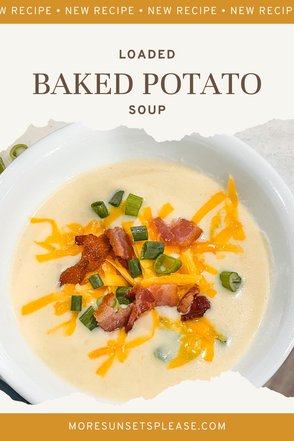One Pot Loaded Baked Potato Soup Recipe - Ashlee Marie - real fun